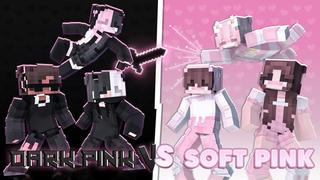 Thumbnail of the Minecraft Bedrock Marketplace product Dark Pink VS Soft Pink created by DogHouse.