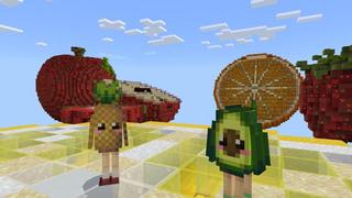 Screenshot of the Minecraft Bedrock Marketplace product Fruit Skyblock created by DogHouse.
