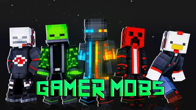 Thumbnail of the Minecraft Bedrock Marketplace product Gamer Mobs created by DogHouse.