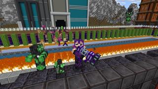 Screenshot of the Minecraft Bedrock Marketplace product Heroes vs. Evil Bunker created by DogHouse.