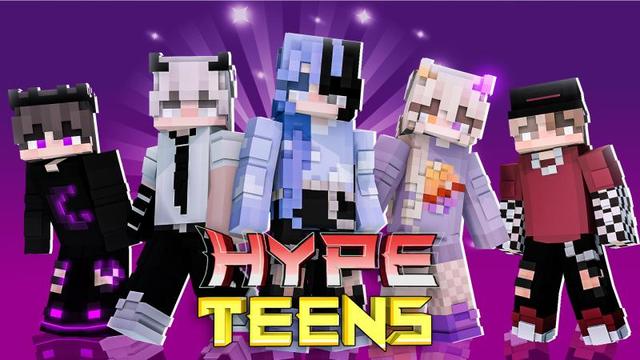 Thumbnail of the Minecraft Bedrock Marketplace product Hype Teens created by DogHouse.
