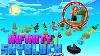 Thumbnail of the Minecraft Bedrock Marketplace product Infinity Skyblock created by DogHouse.