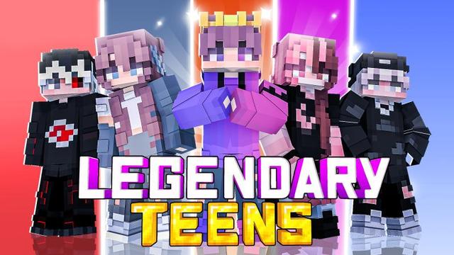 Thumbnail of the Minecraft Bedrock Marketplace product Legendary Teens created by DogHouse.
