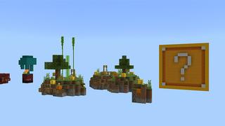 Screenshot of the Minecraft Bedrock Marketplace product Lucky Block Skyblock created by DogHouse.