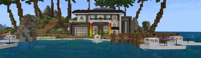 Panorama of the Minecraft Bedrock Marketplace product Lux Millionaire RGB created by DogHouse.