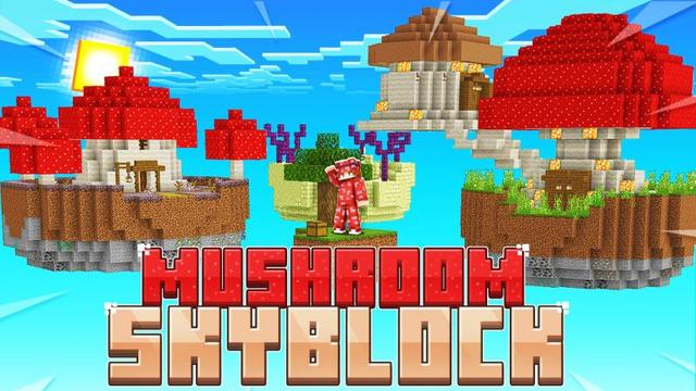 Thumbnail of the Minecraft Bedrock Marketplace product Cogumelo Skyblock created by DogHouse.