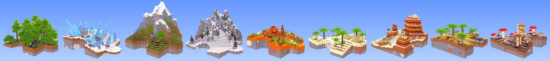 Panorama of the Minecraft Bedrock Marketplace product Puzzle Skyblock created by DogHouse.
