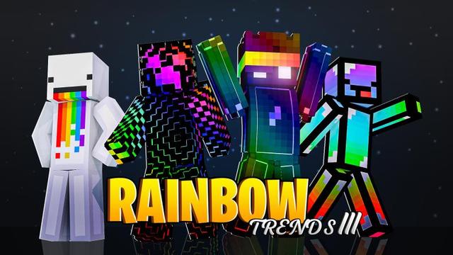 Thumbnail of the Minecraft Bedrock Marketplace product Rainbow Trends 3 created by DogHouse.