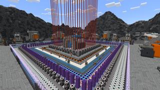 Screenshot of the Minecraft Bedrock Marketplace product Safest Base Vs. Robots created by DogHouse.