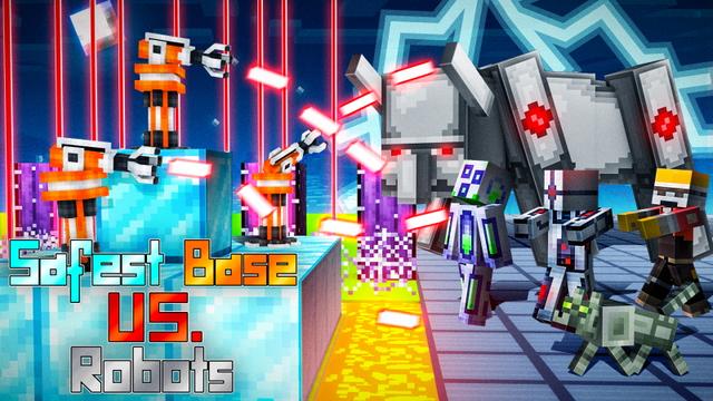 Thumbnail of the Minecraft Bedrock Marketplace product Safest Base Vs. Robots created by DogHouse.