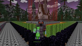 Screenshot of the Minecraft Bedrock Marketplace product Safest Castle vs. Mutants created by DogHouse.