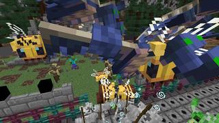 Screenshot of the Minecraft Bedrock Marketplace product Safest Castle vs. Mutants created by DogHouse.