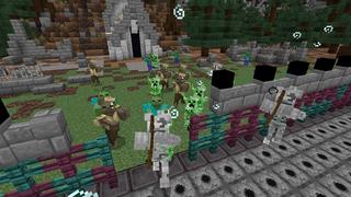 Screenshot of the Minecraft Bedrock Marketplace product Safest Castle vs. Mutants created by DogHouse.