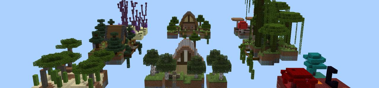 Panorama of the Minecraft Bedrock Marketplace product Skyblock+ created by DogHouse.