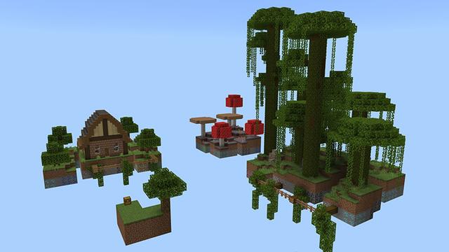 Screenshot of the Minecraft Bedrock Marketplace product Skyblock+ created by DogHouse.