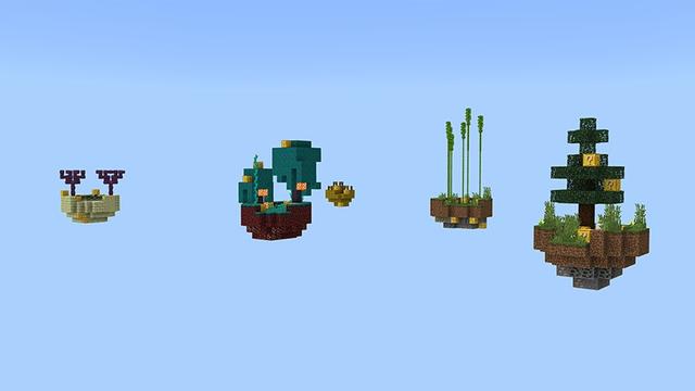 Screenshot of the Minecraft Bedrock Marketplace product Skyblock With Lucky Block created by DogHouse.