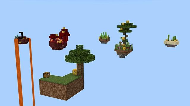 Screenshot of the Minecraft Bedrock Marketplace product Skyblock With Lucky Block created by DogHouse.