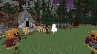 Screenshot of the Minecraft Bedrock Marketplace product Spooky Mobs vs. Haunted House created by DogHouse.