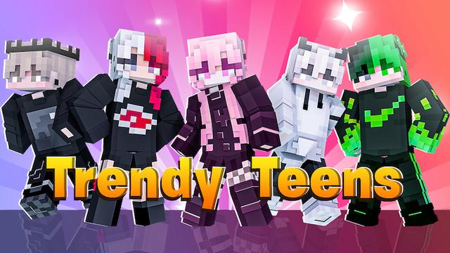 Thumbnail of the Minecraft Bedrock Marketplace product Trendy Teens created by DogHouse.
