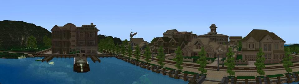 Panorama of the Minecraft Bedrock Marketplace product Zombies++ created by DogHouse.