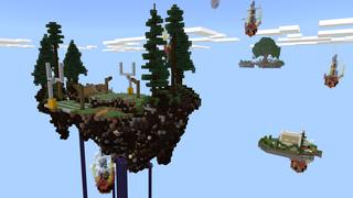 Screenshot of the Minecraft Bedrock Marketplace product Fractured Sky created by Dragnoz.