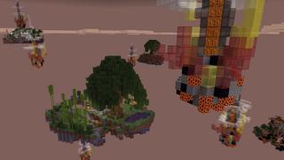 Screenshot of the Minecraft Bedrock Marketplace product Fractured Sky created by Dragnoz.