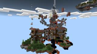 Screenshot of the Minecraft Bedrock Marketplace product Fractured Sky created by Dragnoz.