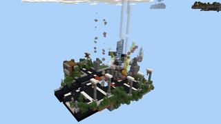 Screenshot of the Minecraft Bedrock Marketplace product Fractured Sky created by Dragnoz.