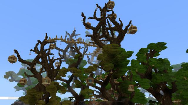Screenshot of the Minecraft Bedrock Marketplace product Home Tree created by Dragnoz.