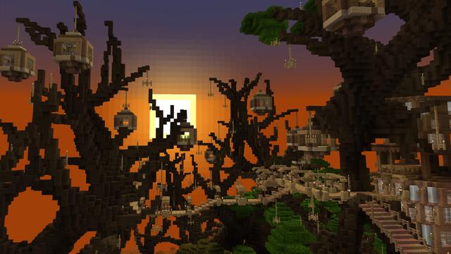 Screenshot of the Minecraft Bedrock Marketplace product Home Tree created by Dragnoz.