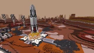 Screenshot of the Minecraft Bedrock Marketplace product Mars Base Alpha created by Dragnoz.