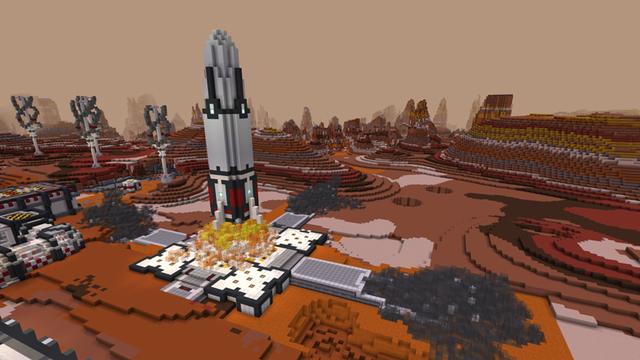Screenshot of the Minecraft Bedrock Marketplace product Mars Base Alpha created by Dragnoz.