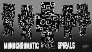 Thumbnail of the Minecraft Bedrock Marketplace product Monochromatic Spirals created by Dragnoz.