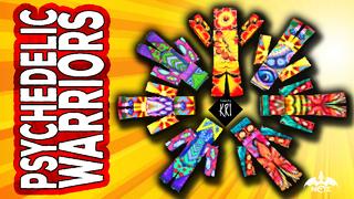 Thumbnail of the Minecraft Bedrock Marketplace product Psychedelic Warriors created by Dragnoz.
