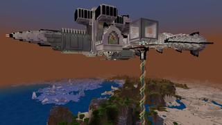 Screenshot of the Minecraft Bedrock Marketplace product Sky Ship: Survival Base created by Dragnoz.
