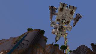 Screenshot of the Minecraft Bedrock Marketplace product Sky Ship: Survival Base created by Dragnoz.