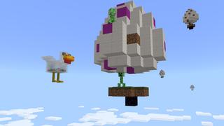 Screenshot of the Minecraft Bedrock Marketplace product Skyblock: Chicken Rampage created by Dragnoz.