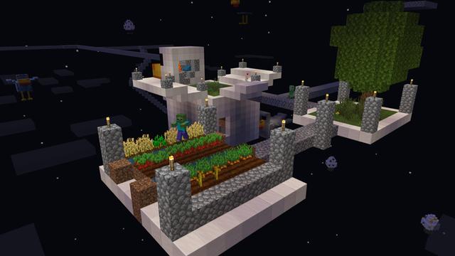 Screenshot of the Minecraft Bedrock Marketplace product Skyblock: Chicken Rampage created by Dragnoz.