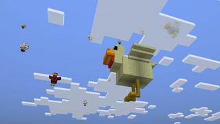 Screenshot of the Minecraft Bedrock Marketplace product Skyblock: Chicken Rampage created by Dragnoz.