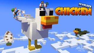 Thumbnail of the Minecraft Bedrock Marketplace product Skyblock : Chicken Rampage created by Dragnoz.