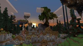 Screenshot of the Minecraft Bedrock Marketplace product Village Under the Trees created by Dragnoz.