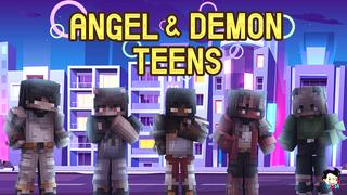 Thumbnail of the Minecraft Bedrock Marketplace product Angel and Demon Teens created by Duh.
