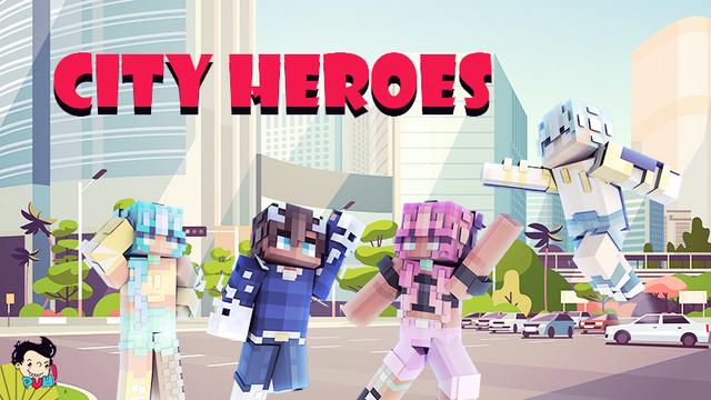 Thumbnail of the Minecraft Bedrock Marketplace product City Heroes created by Duh.