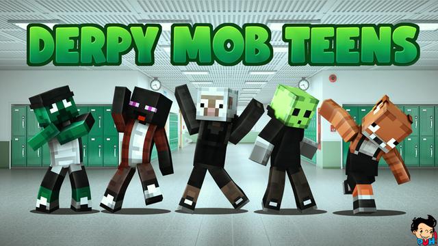 Thumbnail of the Minecraft Bedrock Marketplace product Derpy Mob Teens created by Duh.