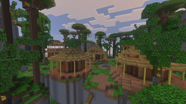 Screenshot of the Minecraft Bedrock Marketplace product Ancient Grove created by Eco Studios.