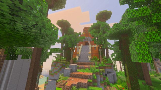 Screenshot of the Minecraft Bedrock Marketplace product Ancient Grove created by Eco Studios.
