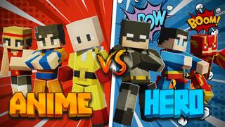 Thumbnail of the Minecraft Bedrock Marketplace product ANIME VS HERO created by Eco Studios.