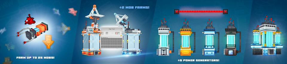 Panorama of the Minecraft Bedrock Marketplace product AutoFarm+ created by Eco Studios.