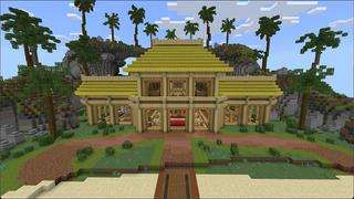 Screenshot of the Minecraft Bedrock Marketplace product Beach House created by Eco Studios.