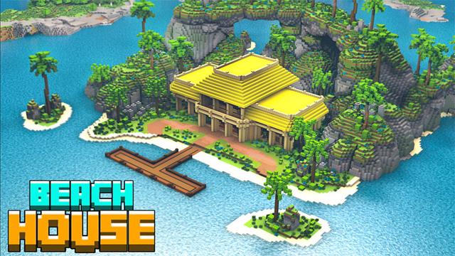 Thumbnail of the Minecraft Bedrock Marketplace product Beach House created by Eco Studios.